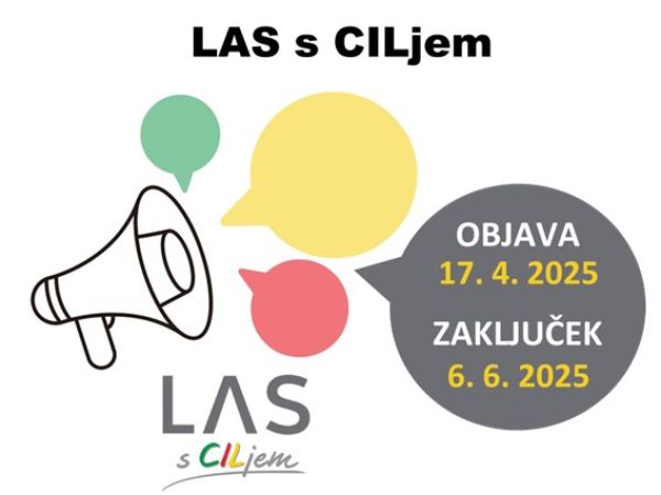 LAS s CILjem objavil 1. Javni poziv za izbor projektov za uresničevanje ukrepov Strategije lokalnega razvoja za LAS s CILjem v programskem obdobju 2021–2027