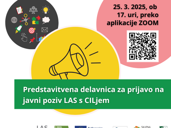 Vabilo na ZOOM predstavitveno delavnico za prijavo na javni poziv LAS s CILjem